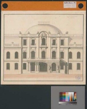 Mittelrisalit der Gartenfront von Schloss Hohenheim