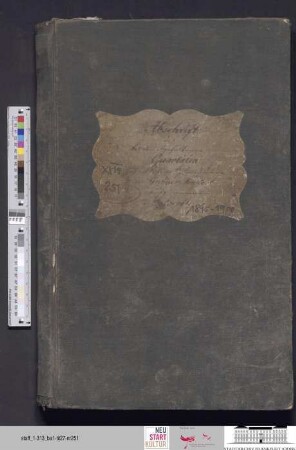 Abschriften der Protokolle der Quartalsversammlungen der Fischerinnung in der Gubener Vorstadt