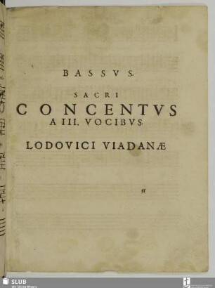 Cantus sacri concentus a III. vocibus
