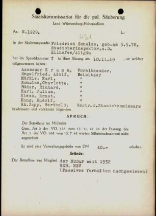 Schulze, Friedrich