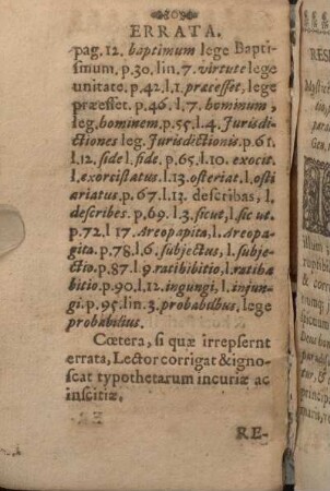 [Hauptteil Reseratio Prima - Reseratio Trigesima Septima, Reseratio Ultima]