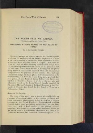The North-West of Canada.