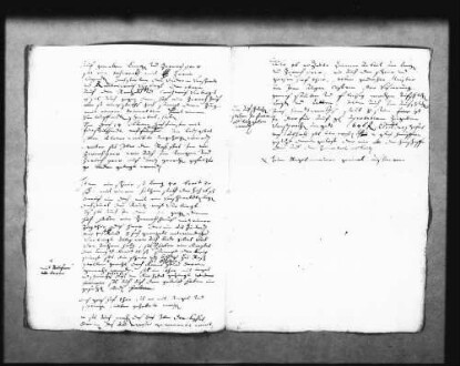 Einstellung der Maurer Michel Wolff aus Göppingen, Bernhard Motz aus Ebersbach und Anstet Schelkopf aus Boll sowie der Zimmerleute Meister Hans Strehle und Meister Hans Würtenberger aus Göppingen, 2 Kerfzettel, unterschrieben von Herzog Friedrich; Notiz zur Einstellung der Maurer (Quart); Konzeptnotizen zum Bau (Folio Doppelblatt)