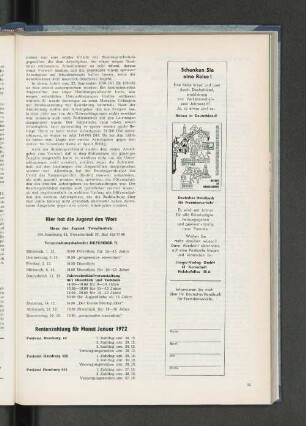 Rentenzahlung für Monat Januar 1972