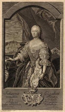 Bildnis von Johanna Elisabeth (1712-1760), Fürstin von Anhalt-Zerbst