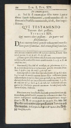 Titulus XIV.