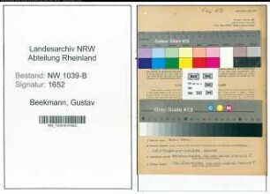 Entnazifizierung Gustav Beekmann , geb. 01.04.1889 (Buchdrucker)