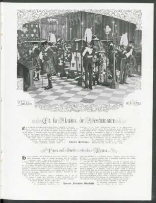 Plus Ultra en Londres - En la abadía de Westminster; Pasa el féretro de la Reina