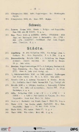 Städte (Nr. 233-270)