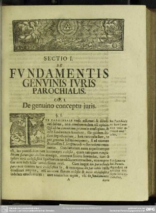 Sectio I. De Fundamentis Genuinis Iuris Parochialis