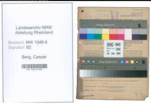 Entnazifizierung Caspar Berg , geb. 15.06.1898 (Kaufmaennischer Angestellter)