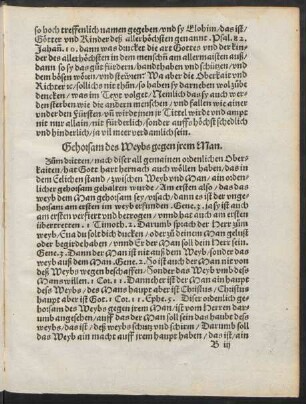 Gehorsam des Weybs gegen irem Man.