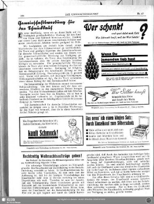 Rechtzeitig Weihnachtsaufträge geben!