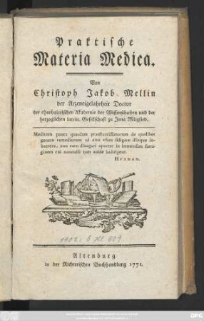 Praktische Materia Medica