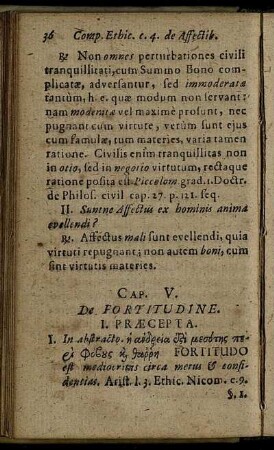 Cap. V. De Fortitudine.