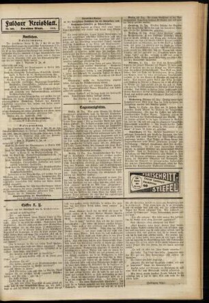Zweite Ausgabe vom Dienstag, den 17. Dezember 1912.