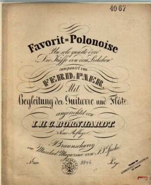 Favorit-Polonoise : = Die Küsse von dem Liebchen