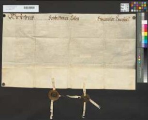 Revers und Verschreibung der Eheleute Peter und Anna von Lennep, Bürger zu Köln, über die Ablösbarkeit der ihnen von Erzbischof Friedrich von Köln auf den Rheinzoll zu Linz verschriebenen Renten für hergeliehene Kapitalien.