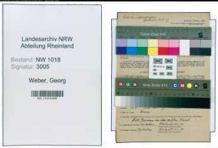 Entnazifizierung Georg Weber , geb. 02.05.1902 (Kaufmaennischer Angestellter)