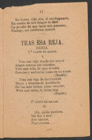 Tras esa reja. : Danza.