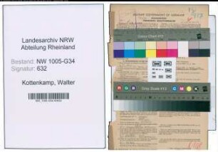 Entnazifizierung Walter Kottenkamp , geb. 12.08.1910 (Zahnarzt)