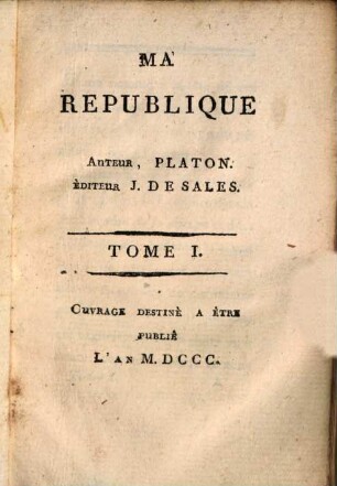 Ma Republique, 1
