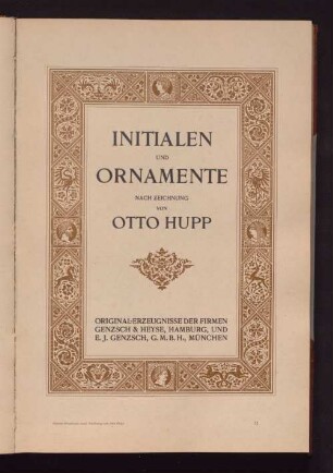 Diplom-Ornamente, nach Zeichnung von Otto Hupp