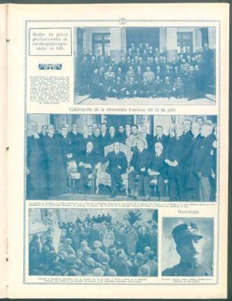 Bodas de plata profesionales de los abogados egresados en 1901.