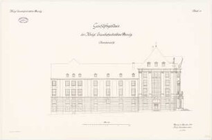 Eisenbahndirektion, Danzig: Nord-Ansicht 1:100