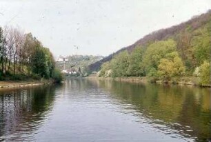 Marbach, Altarm vom Wehrsteg, flussabwärts