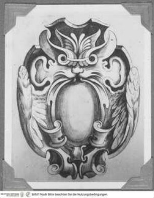 Maskenentwurf - cartuccia, inc. di H. Picart su disegno di Frederico Zuccari
