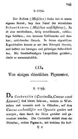 CLI. Von einigen thierischen Pigmenten.
