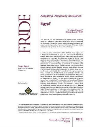 Assessing democracy assistance: Egypt