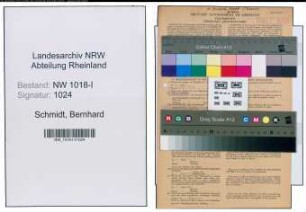 Entnazifizierung Bernhard Schmidt , geb. 21.03.1905 (Tierarzt)