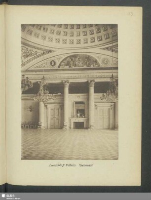 Lustschloß Pillnitz. Speisesaal