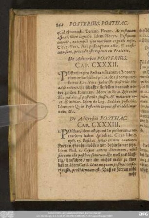 De Adverbio Posterius. Cap. CXXXII.