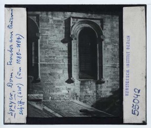 Speyer, Dom : Außenansicht, Detail, Fenster am S-QH