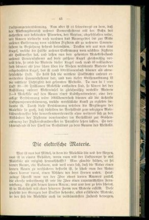Die elektrische Materie