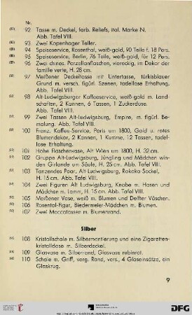 Silber (Nr. 108-138)