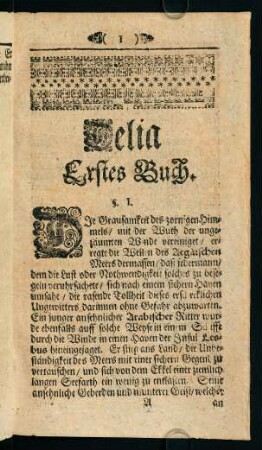 1-130, Delia. Erstes Buch