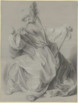 Gewandfigur mit einem Turban