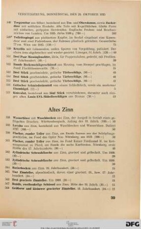 Altes Zinn (Nr. 558-607)