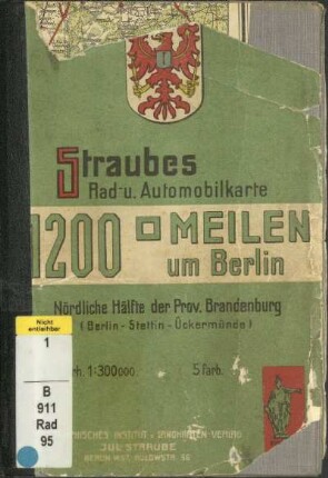 1910: Nördliche Hälfte der Provinz Brandenburg : : (Berlin - Stettin - Ückermünde)
