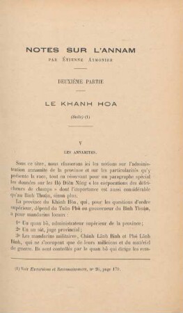 Notes sur l'Annam par Étienne Aymonier