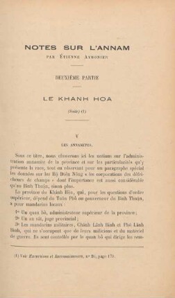 Notes sur l'Annam par Étienne Aymonier