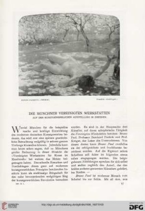 Die Münchener Vereinigten Werkstätten auf der kunstgewerblichen Ausstellung in Dresden