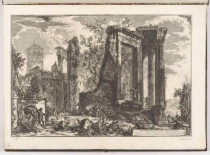 Altra veduta del tempio della Sibilla in Tivoli (Andere Ansicht des Sibyllen-Tempels in Tivoli), aus der Folge "Vedute di Roma"