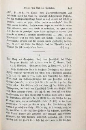 143-144 [Rezension] Braun, D., Das Buch des Synhados