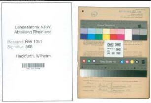Entnazifizierung Wilhelm Hackfurth , geb. 16.06.1905 (Religionslehrer)