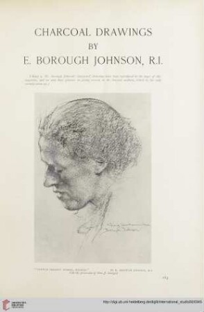 Charcoal drawings by E. Borough Johnson, R.I.